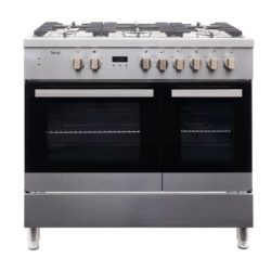 Teknix TKDF90PSS 90cm Dual Fuel Range Cooker in Silver